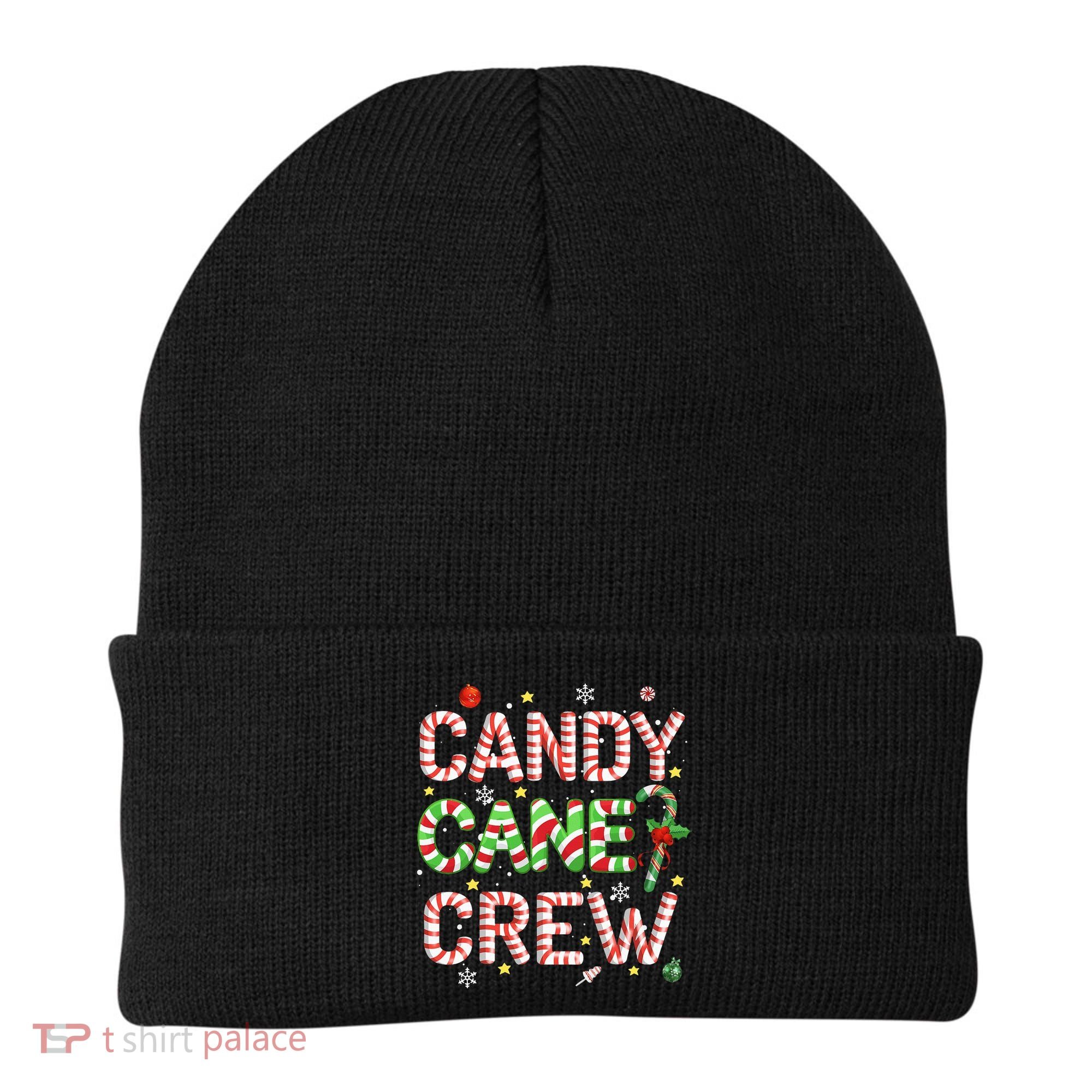 Candy Cane Crew Funny Christmas Candy Lover Xmas Pajamas  Beanie
