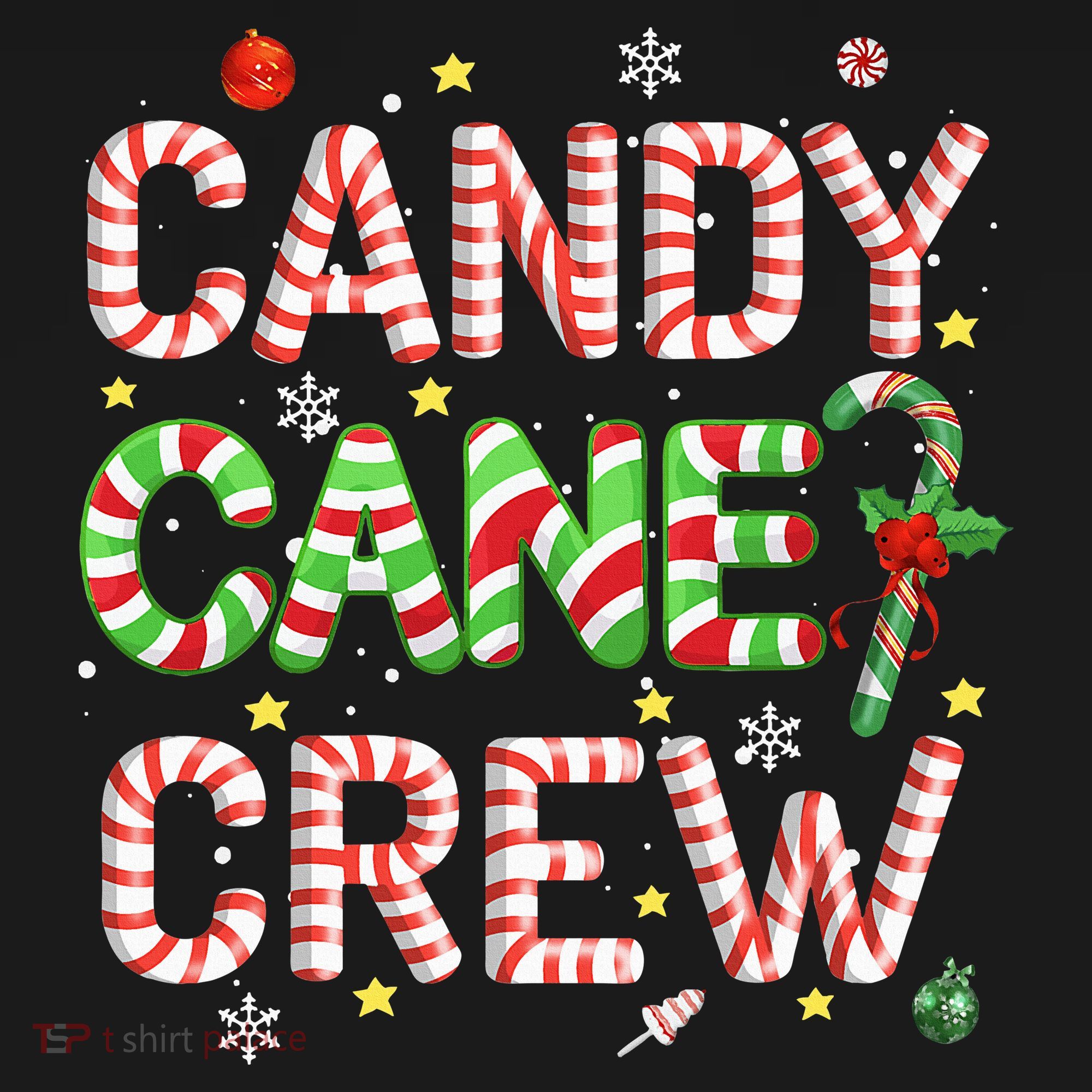 Candy Cane Crew Funny Christmas Candy Lover Xmas Pajamas  Women's Hoodie