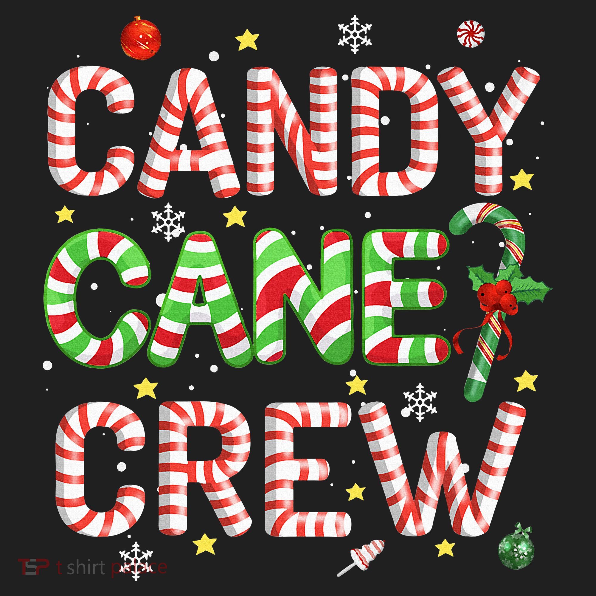 Candy Cane Crew Funny Christmas Candy Lover Xmas Pajamas  Golf Towel