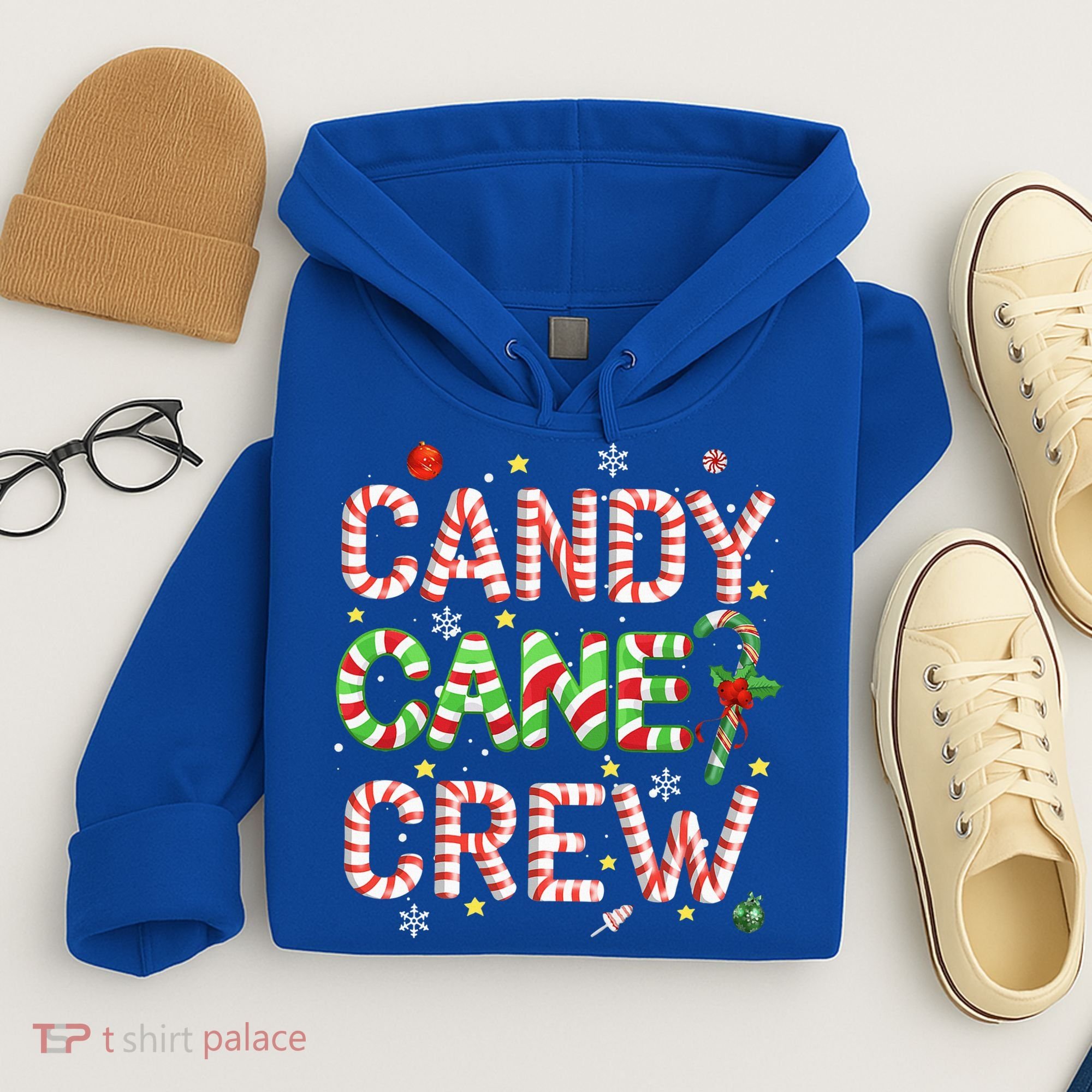 Candy Cane Crew Funny Christmas Candy Lover Xmas Pajamas  Hoodie