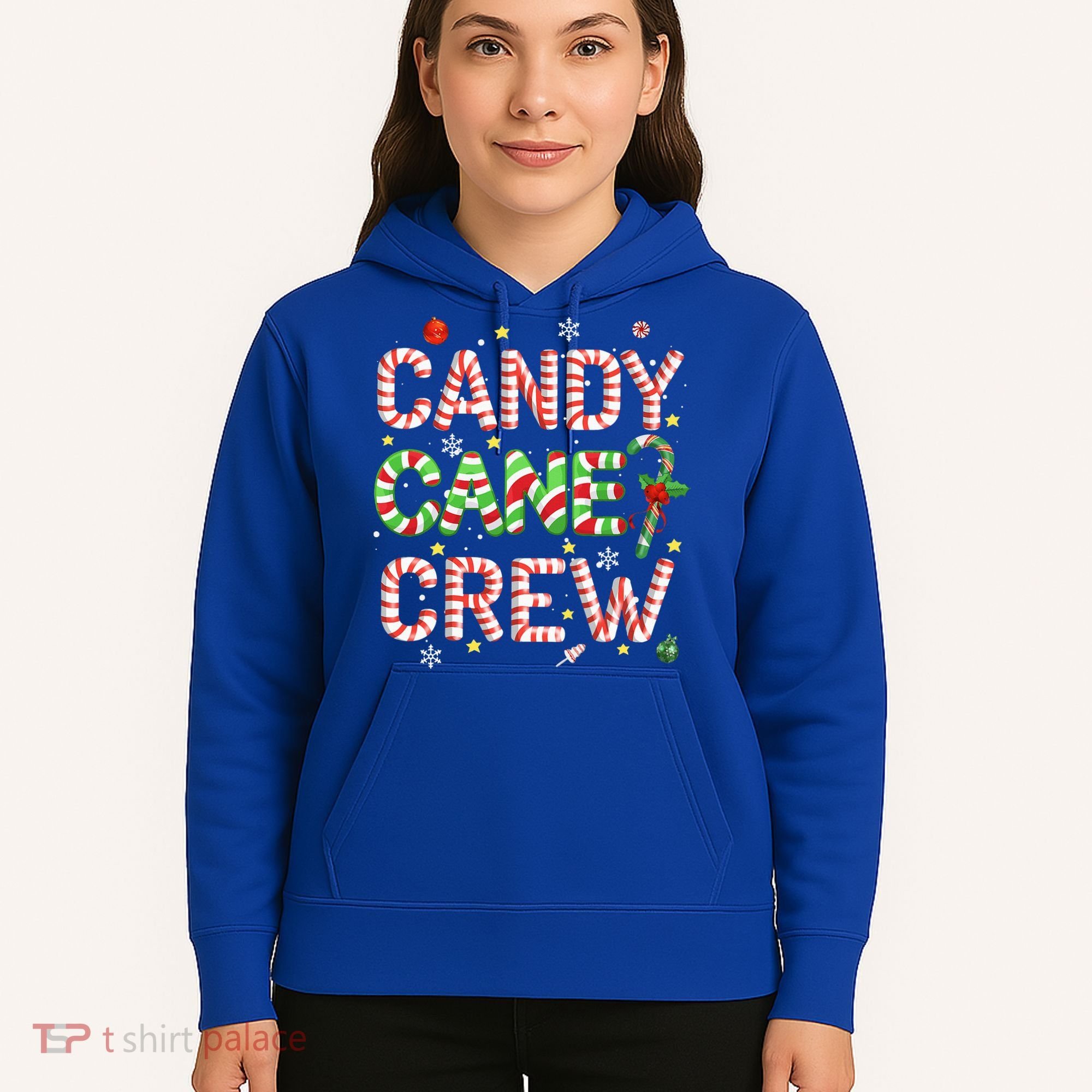 Candy Cane Crew Funny Christmas Candy Lover Xmas Pajamas  Hoodie