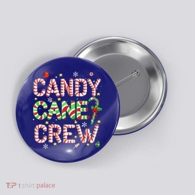Candy Cane Crew Funny Christmas Candy Lover Xmas Pajamas  Button
