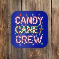 Candy Cane Crew Funny Christmas Candy Lover Xmas Pajamas  Coaster thumb 0