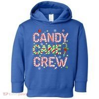 Candy Cane Crew Funny Christmas Candy Lover Xmas Pajamas  Toddler Hoodie thumb 0
