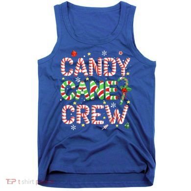 Candy Cane Crew Funny Christmas Candy Lover Xmas Pajamas  Tank Top