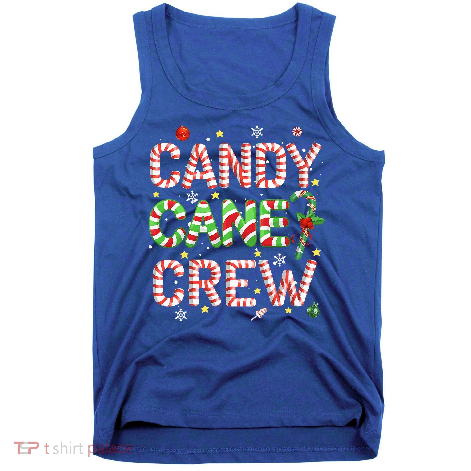 Candy Cane Crew Funny Christmas Candy Lover Xmas Pajamas  Tank Top
