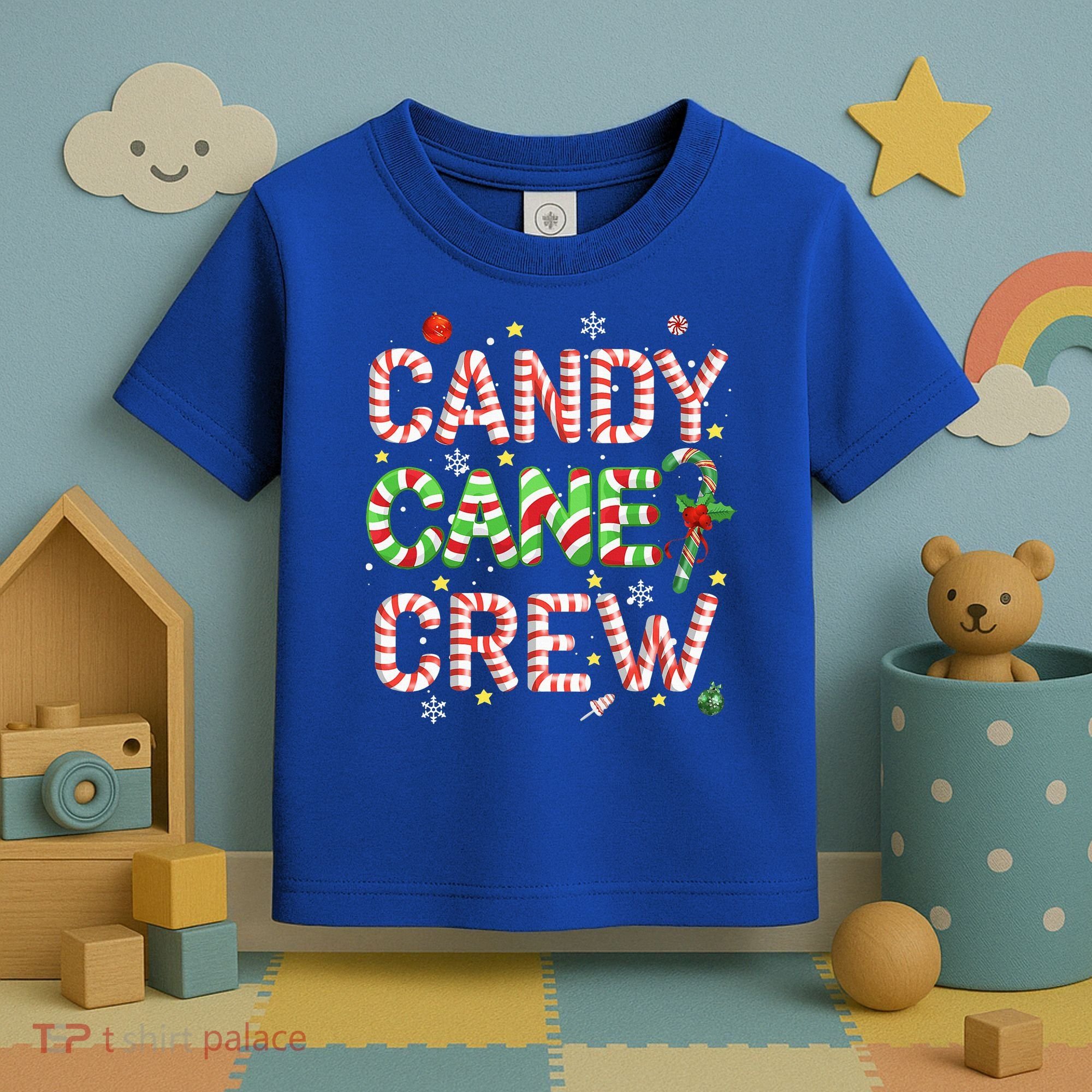 Candy Cane Crew Funny Christmas Candy Lover Xmas Pajamas  Toddler T-Shirt