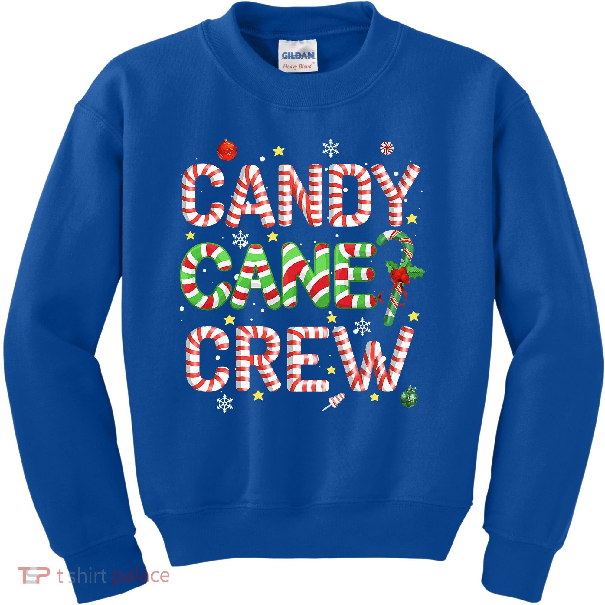 Candy Cane Crew Funny Christmas Candy Lover Xmas Pajamas  Kids Sweatshirt