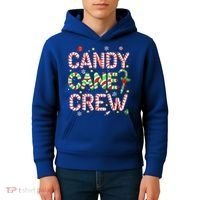 Candy Cane Crew Funny Christmas Candy Lover Xmas Pajamas  Kids Hoodie thumb 4
