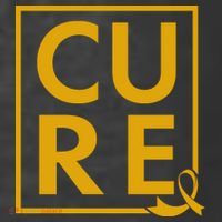 CURE Childhood Cancer Awareness Yellow Gold Ribbon T-Shirt thumb 5