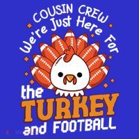 Cousin Crew Cute Turkey Football Feathers Happy Thanksgiving Gift Women's Tank Top thumb 5
