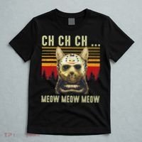 Ch Ch Ch Meow Meow Scary Friday Costume Halloween Cat T-Shirt thumb 5