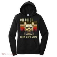 Ch Ch Ch Meow Meow Scary Friday Costume Halloween Cat Women's Hoodie thumb 0