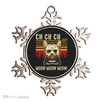 Ch Ch Ch Meow Meow Scary Friday Costume Halloween Cat Ornament
