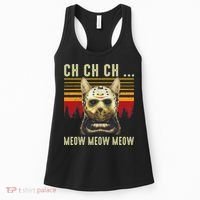 Ch Ch Ch Meow Meow Scary Friday Costume Halloween Cat Women's Tank Top thumb 0