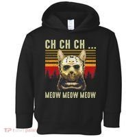 Ch Ch Ch Meow Meow Scary Friday Costume Halloween Cat Toddler Hoodie thumb 0