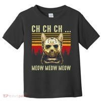 Ch Ch Ch Meow Meow Scary Friday Costume Halloween Cat Toddler T-Shirt thumb 0