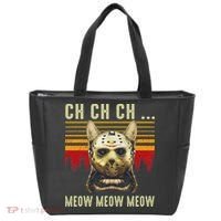 Ch Ch Ch Meow Meow Scary Friday Costume Halloween Cat Tote Bag thumb 0