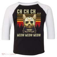 Ch Ch Ch Meow Meow Scary Friday Costume Halloween Cat Toddler Fine Jersey T-Shirt thumb 0