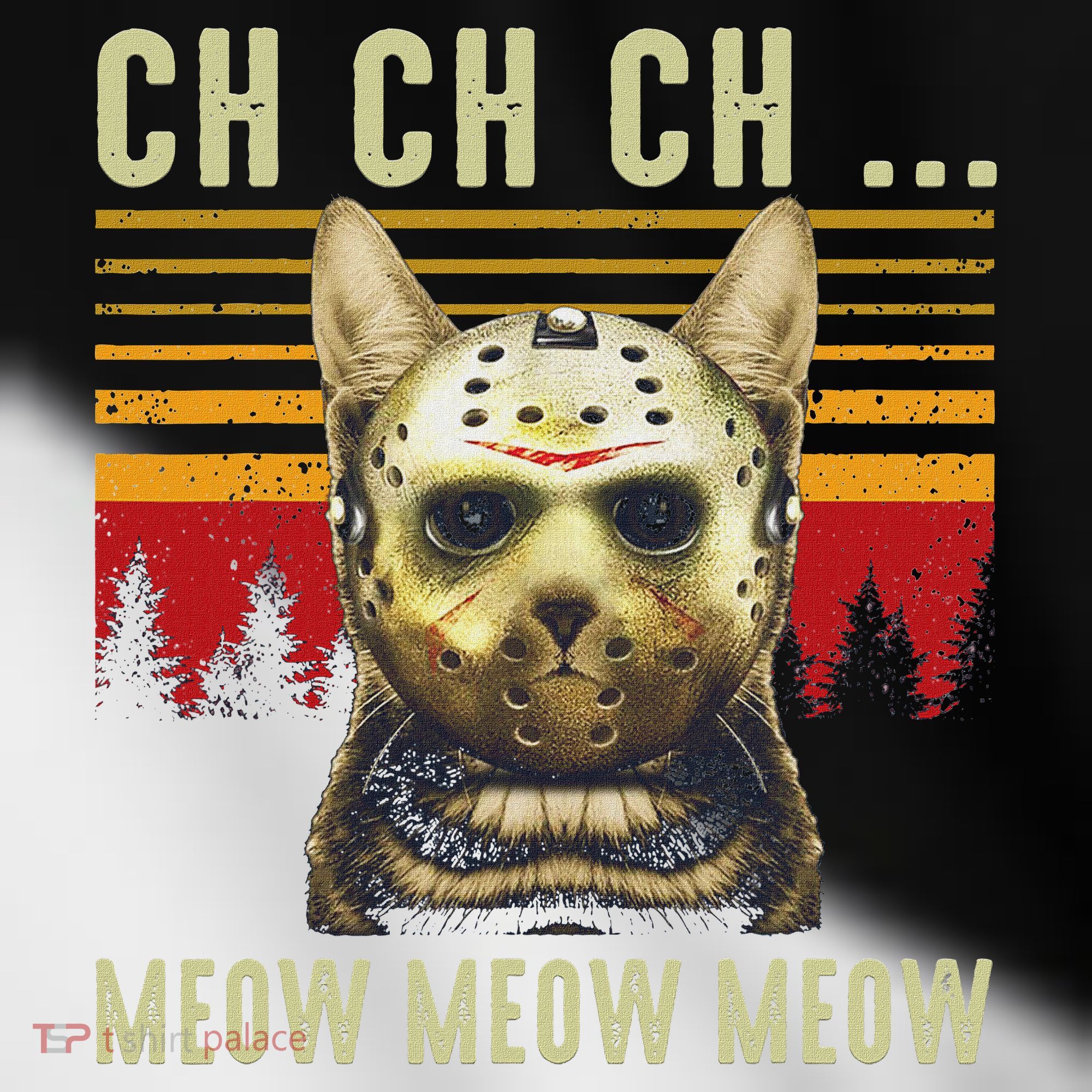 Ch Ch Ch Meow Meow Scary Friday Costume Halloween Cat Toddler Fine Jersey T-Shirt