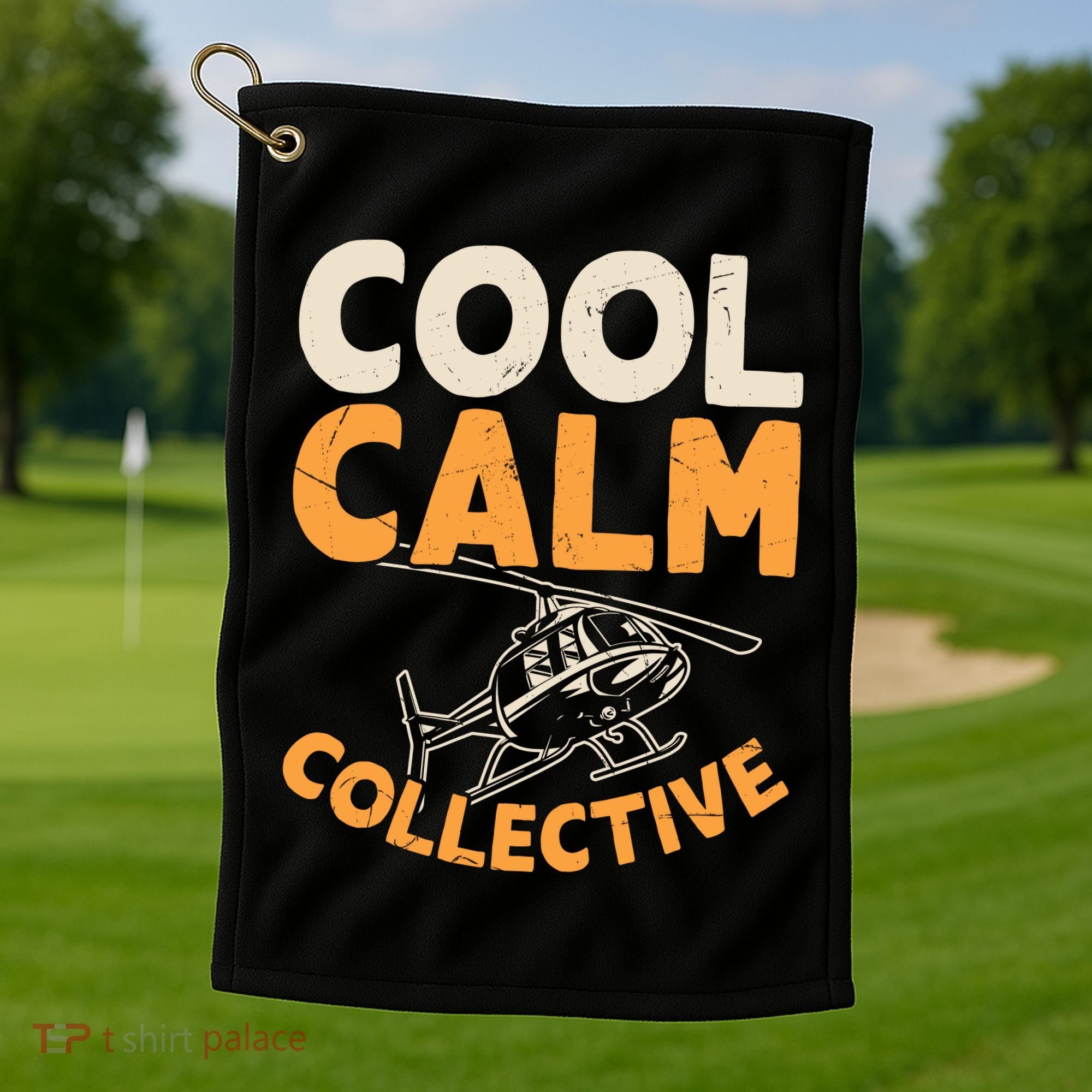 Cool Calm Collective Chopper Pilot Golf Towel