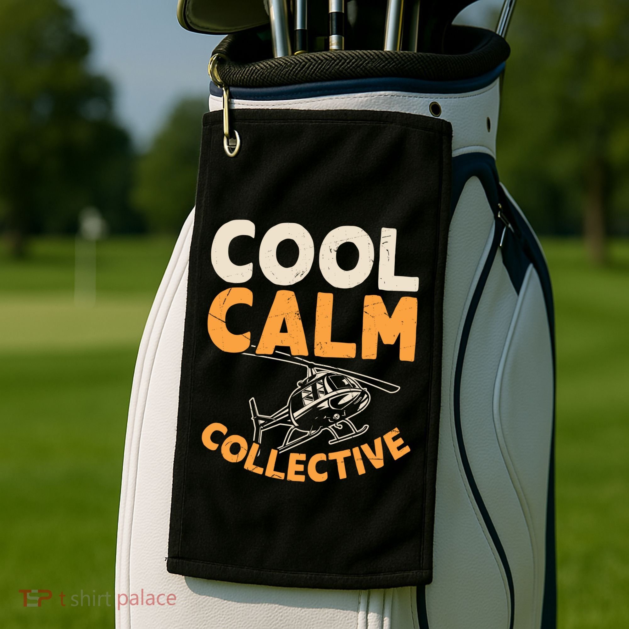 Cool Calm Collective Chopper Pilot Golf Towel