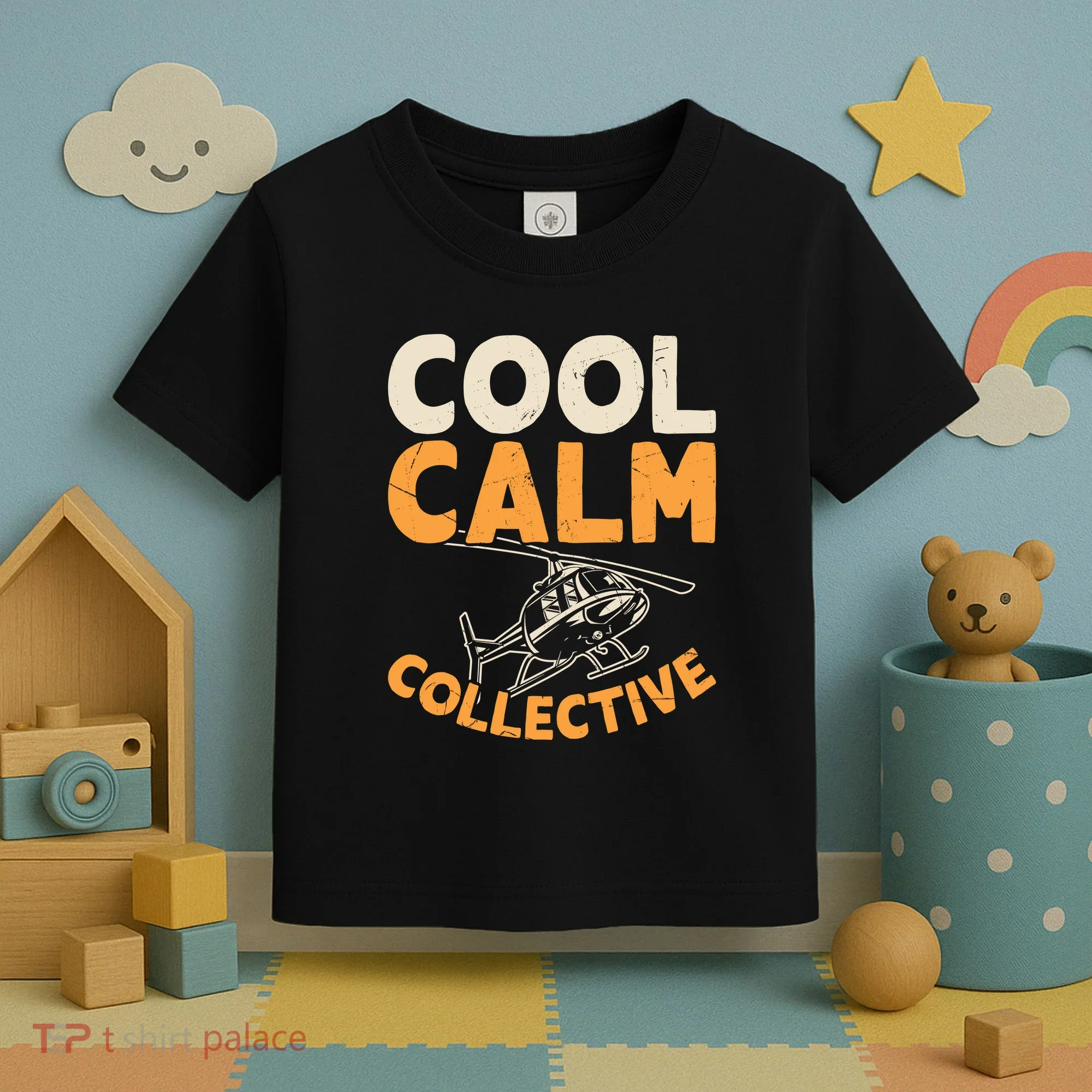 Cool Calm Collective Chopper Pilot Toddler T-Shirt