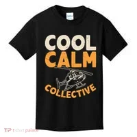 Cool Calm Collective Chopper Pilot Kids T-Shirt thumb 0