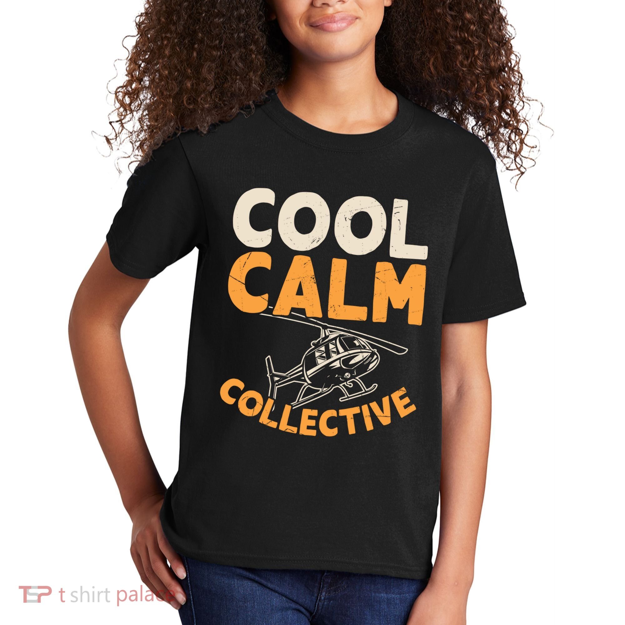Cool Calm Collective Chopper Pilot Kids T-Shirt