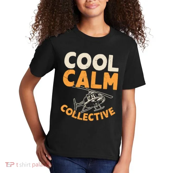 Cool Calm Collective Chopper Pilot Kids T-Shirt