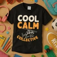 Cool Calm Collective Chopper Pilot Kids T-Shirt thumb 3