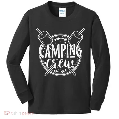 Camping Crew Kids Long Sleeve Shirt