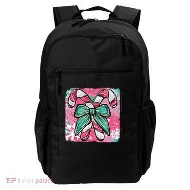 Colorful Christmas Candy Cane Festive Backpack