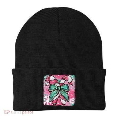 Colorful Christmas Candy Cane Festive Beanie