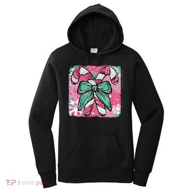 Colorful Christmas Candy Cane Festive Women's Hoodie