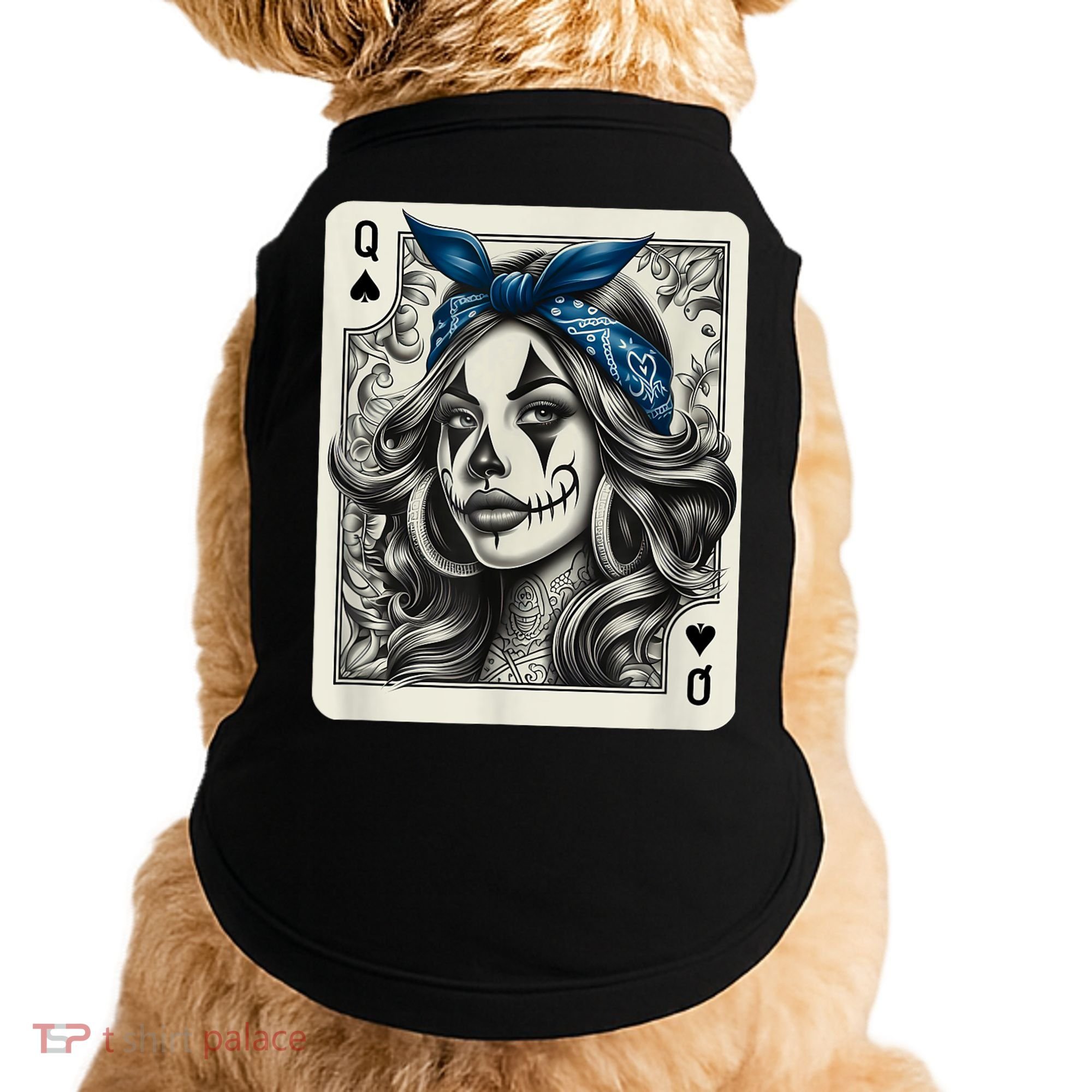 Chicana Chicano Camisa Cute Chicano Tattoo Art Clown Doggie Tank