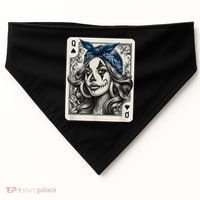Chicana Chicano Camisa Cute Chicano Tattoo Art Clown USA-Made Doggie Bandana thumb 0