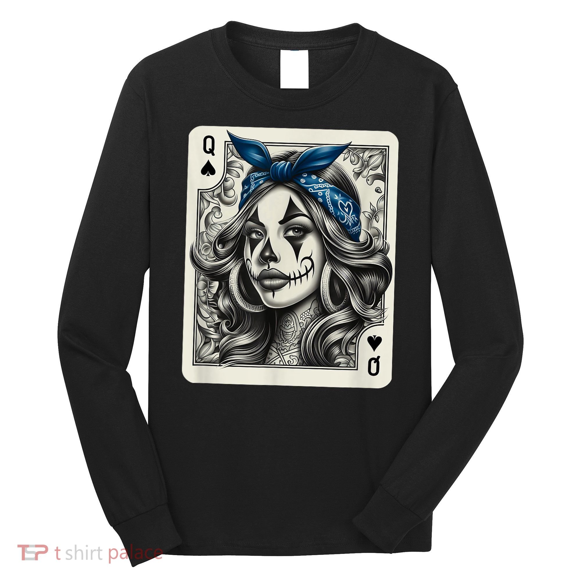 Chicana Chicano Camisa Cute Chicano Tattoo Art Clown Long Sleeve Shirt