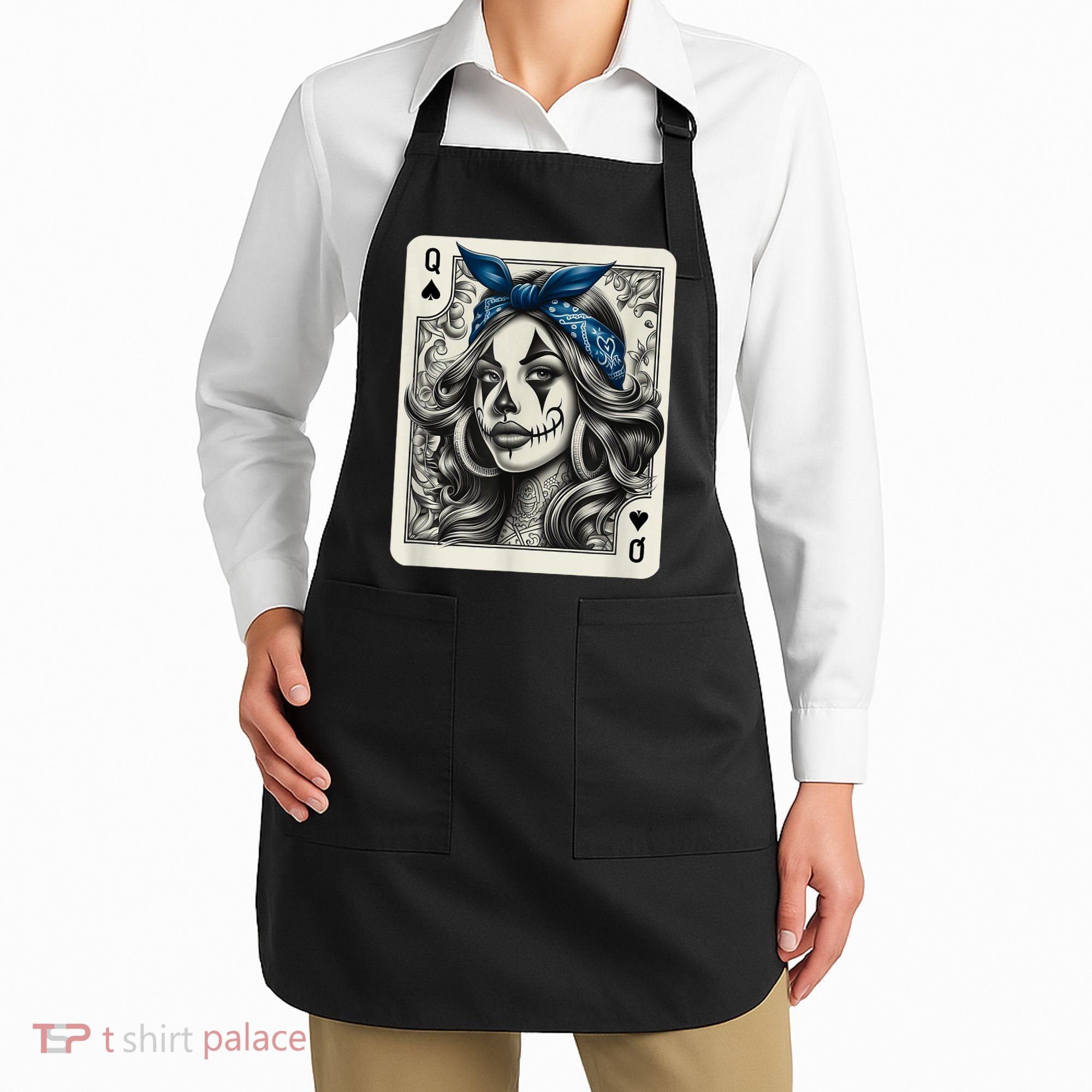 Chicana Chicano Camisa Cute Chicano Tattoo Art Clown Apron