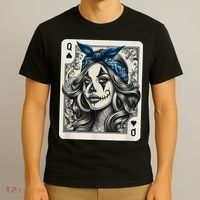 Chicana Chicano Camisa Cute Chicano Tattoo Art Clown T-Shirt thumb 3