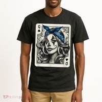 Chicana Chicano Camisa Cute Chicano Tattoo Art Clown Tall T-Shirt thumb 2