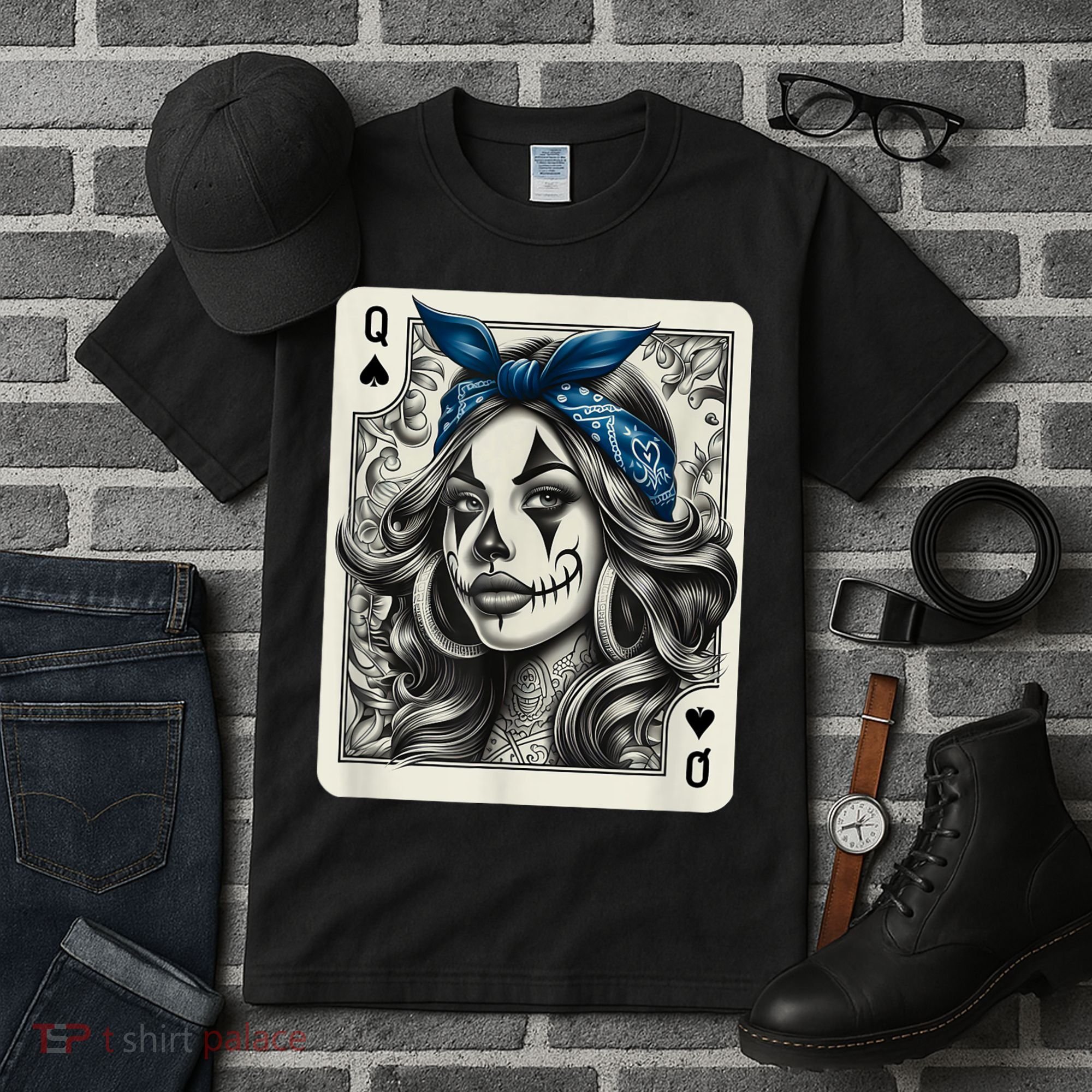 Chicana Chicano Camisa Cute Chicano Tattoo Art Clown Tall T-Shirt