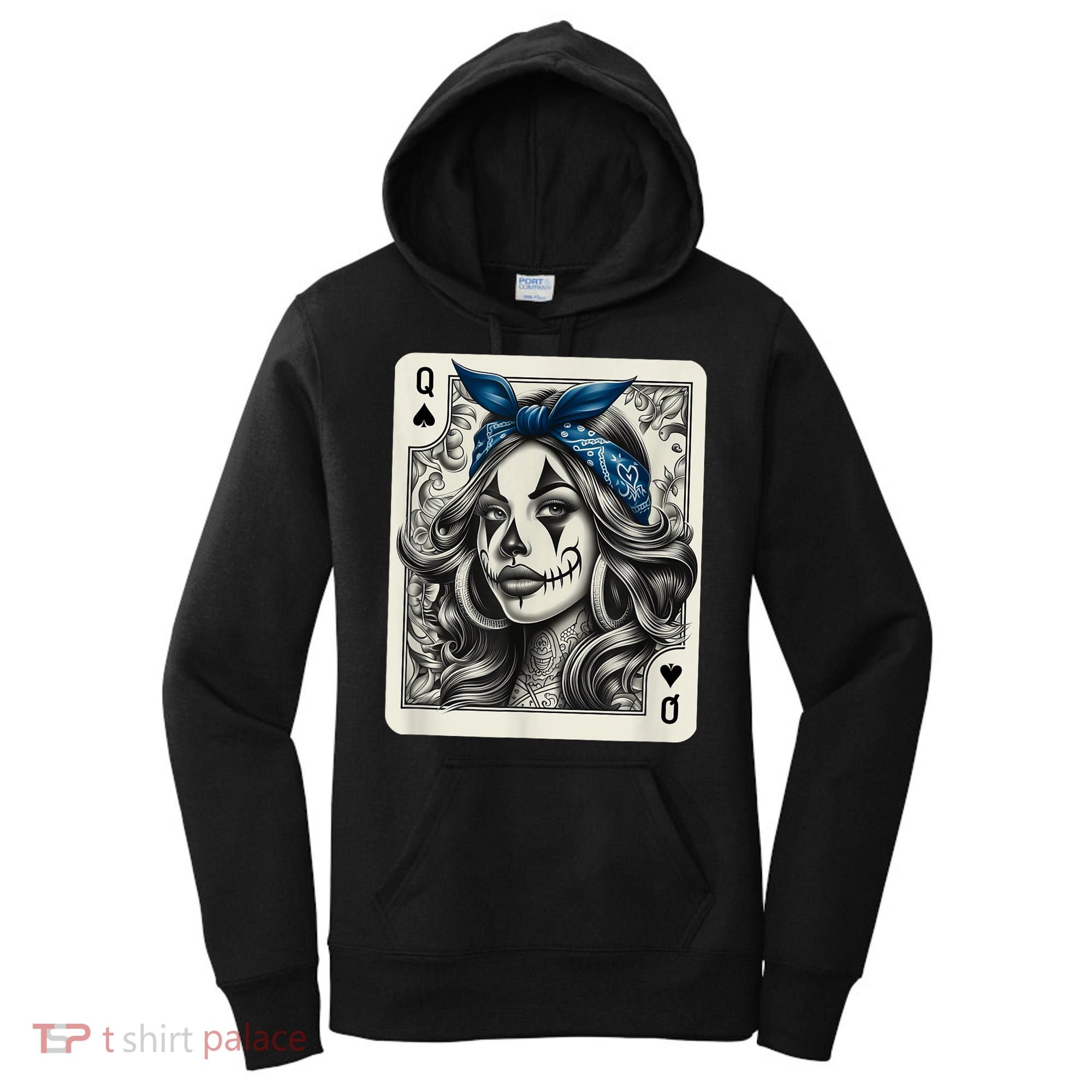 Chicana Chicano Camisa Cute Chicano Tattoo Art Clown Women's Hoodie