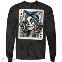 Chicana Chicano Camisa Cute Chicano Tattoo Art Clown Tie-Dye Long Sleeve Shirt thumb 0