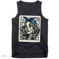 Chicana Chicano Camisa Cute Chicano Tattoo Art Clown Tank Top thumb 0