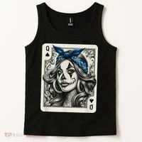 Chicana Chicano Camisa Cute Chicano Tattoo Art Clown Tank Top thumb 2