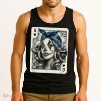 Chicana Chicano Camisa Cute Chicano Tattoo Art Clown Tank Top thumb 3