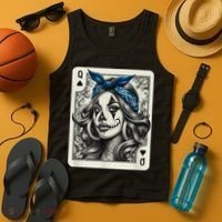 Chicana Chicano Camisa Cute Chicano Tattoo Art Clown Tank Top thumb 4