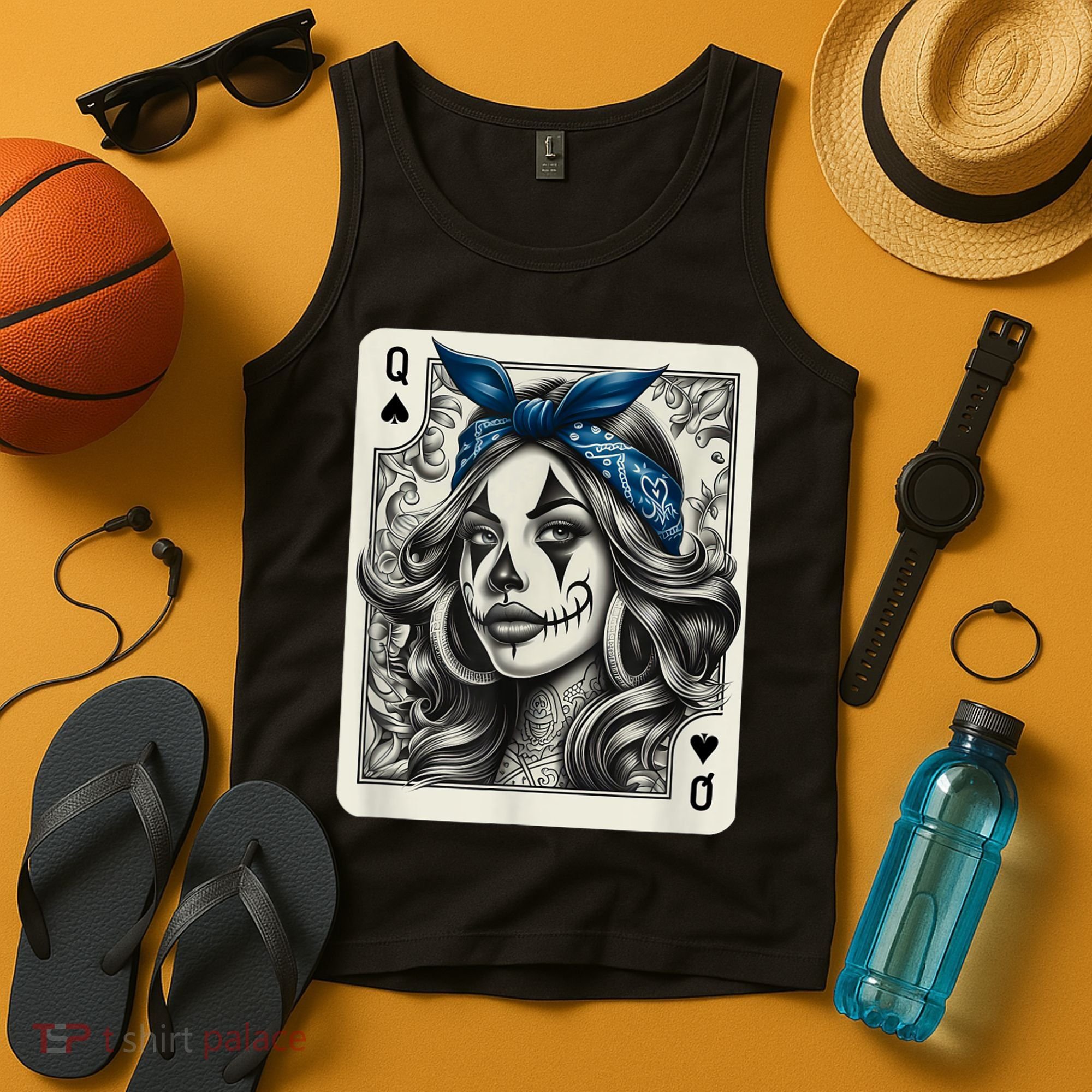 Chicana Chicano Camisa Cute Chicano Tattoo Art Clown Tank Top