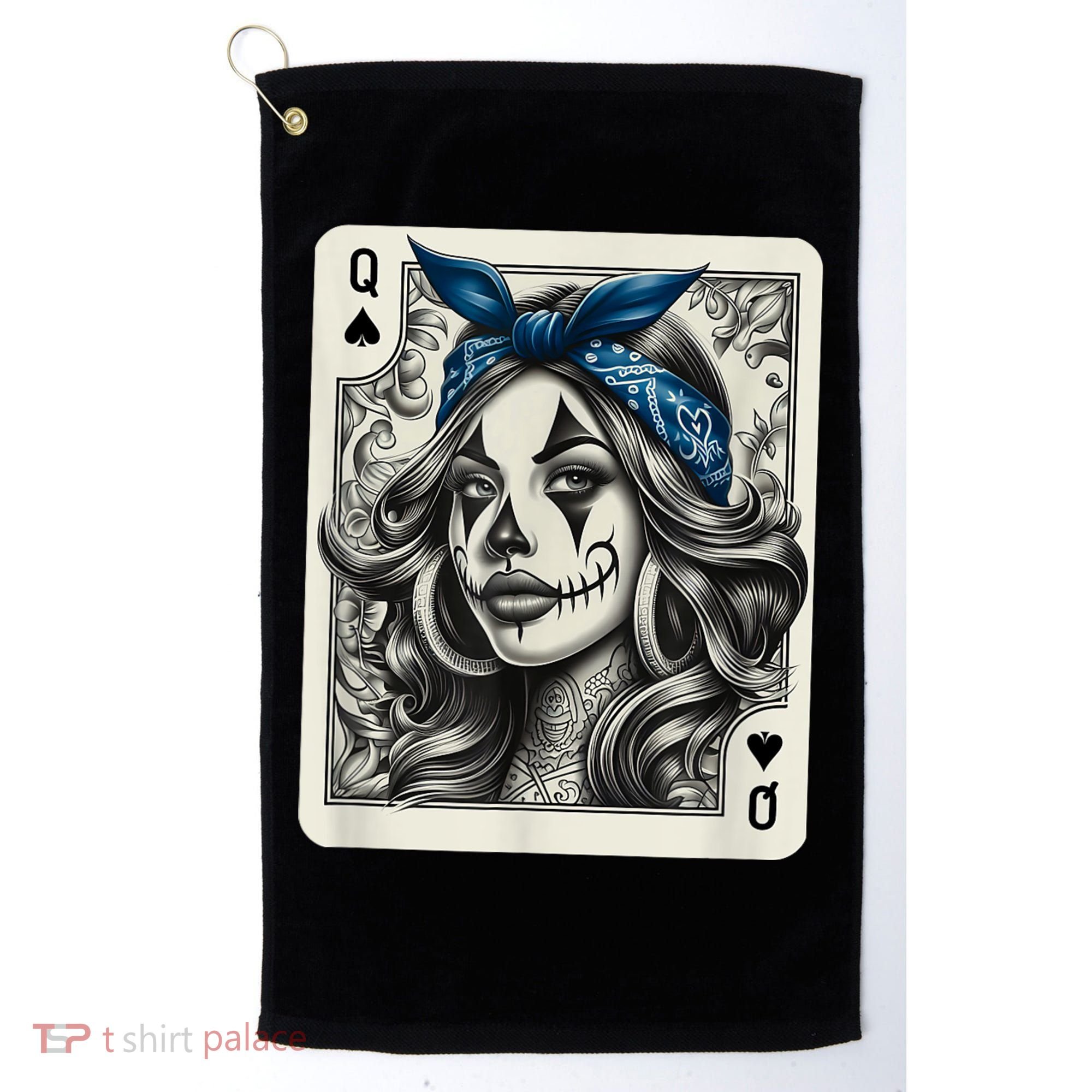 Chicana Chicano Camisa Cute Chicano Tattoo Art Clown Golf Towel